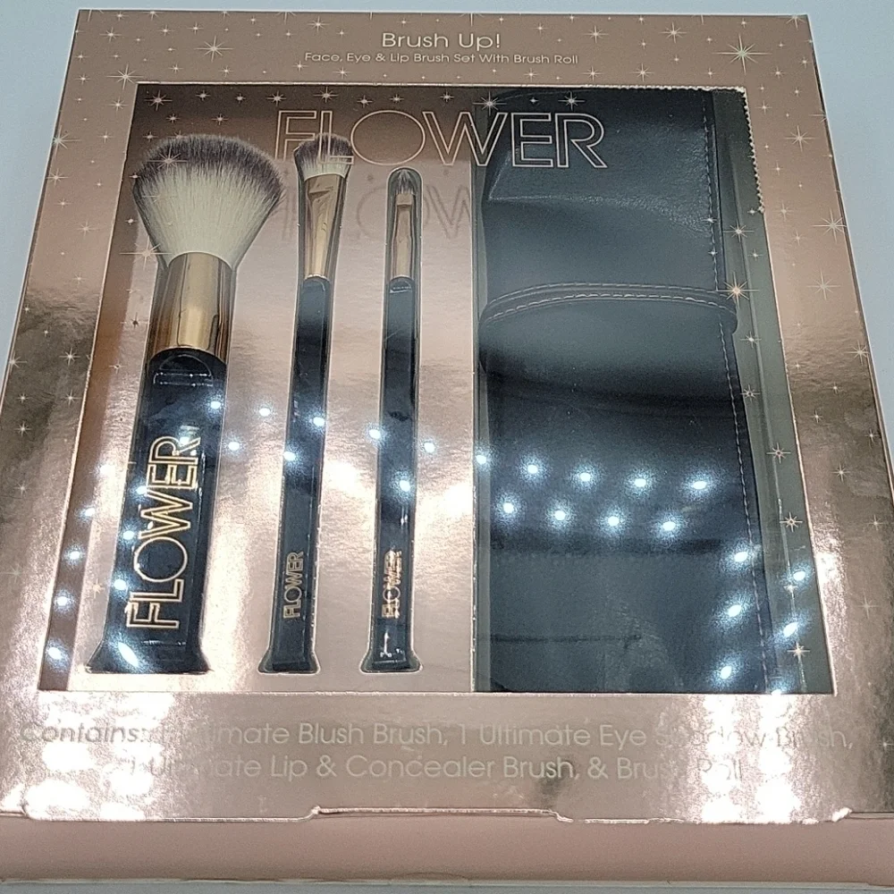 Flower Makeup Brush Up Set